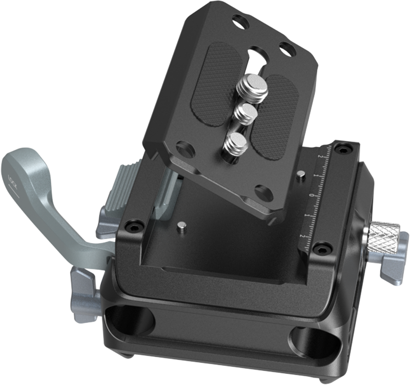 SMALLRIG 5366 Manfrotto-Type Mount Plate Kit with 15mm Dual Rod Clamp