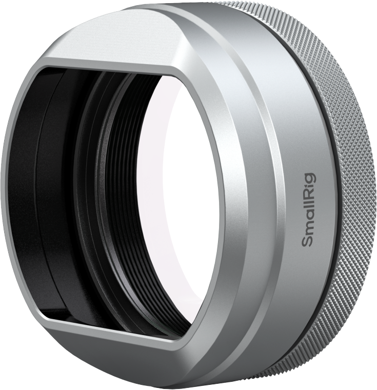 SMALLRIG 5851 UV Filter with Lens Hood Kit for FUJIFILM X100VI / X100V (Silver)