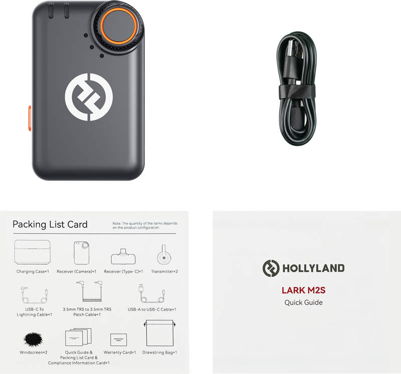 HOLLYLAND LARK M2S Lightning Receiver (Space Gray) Fit for Lark M2S