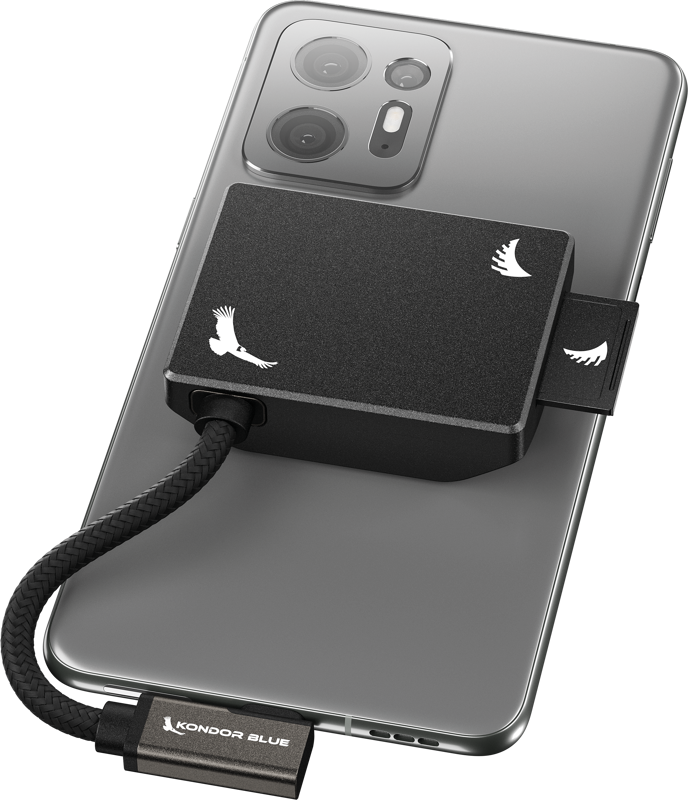 ANGELBIRD Kondor Blue SD Recording Module (MagSafe Compatible External) Raven Black