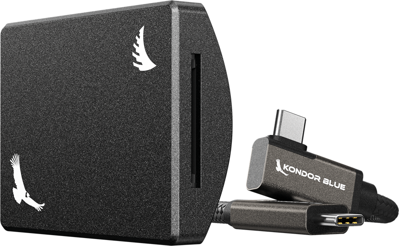 ANGELBIRD Kondor Blue SD Recording Module (MagSafe Compatible External) Raven Black