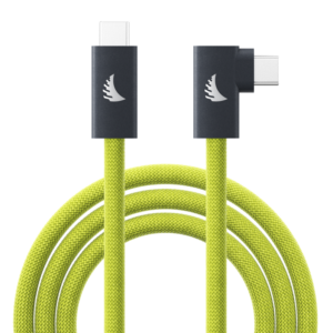 ANGELBIRD Cable I USB-C 3.2 I Solid Flex Tether Cable Right-Angle I Lime I 4,5 m