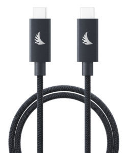 ANGELBIRD Cable I USB-C 4.0 I Solid Flex Cable I Blue Gray I 1 m
