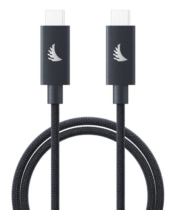 ANGELBIRD Cable I USB-C 4.0 I Solid Flex Cable I Blue Gray I 1 m