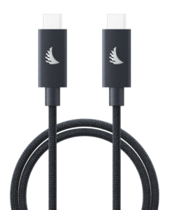 ANGELBIRD Cable I USB-C 4.0 I Solid Flex Cable I Blue Gray I 32 cm