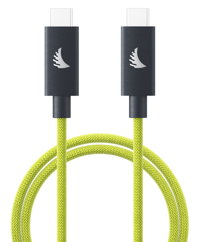 ANGELBIRD Cable I USB-C 4.0 I Solid Flex Cable I Lime I 2 m