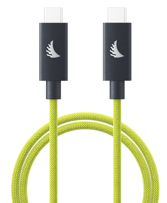 ANGELBIRD Cable I USB-C 4.0 I Solid Flex Cable I Lime I 32 cm