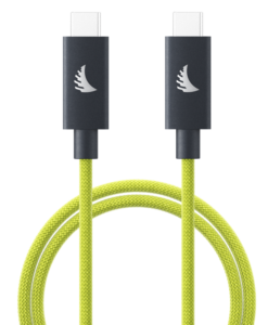 ANGELBIRD Cable I USB-C 4.0 I Solid Flex Cable I Lime I 32 cm