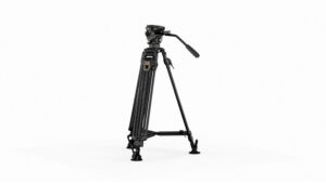 TILTA 75mm Cine Fluid Head with 2-Stage One Touch Carbon Fiber Tripod Legs (8KG) - Space Gray