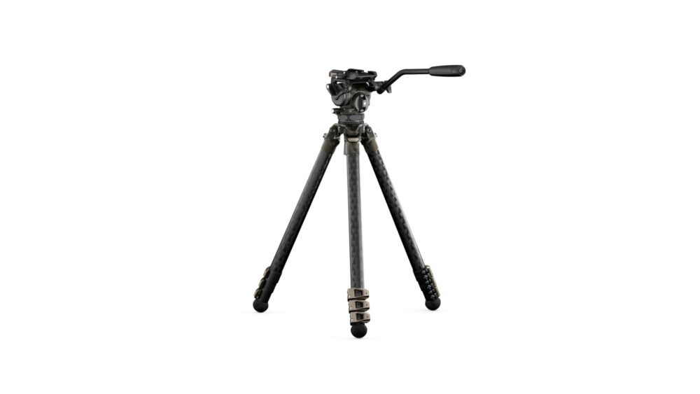TILTA 75mm Cine Fluid Head with 3-Stage Carbon Fiber Tripod Legs (8KG) - Forest Camo