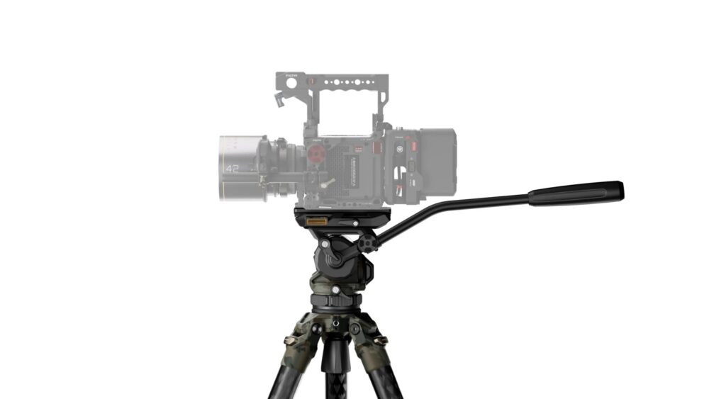 TILTA 75mm Cine Fluid Head with 3-Stage Carbon Fiber Tripod Legs (8KG) - Forest Camo