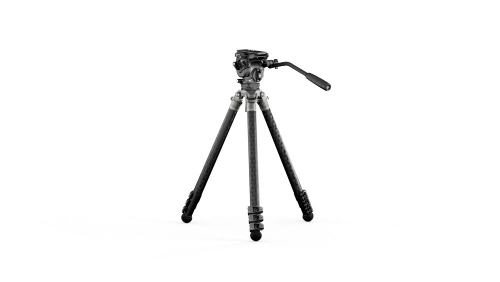 TILTA 75mm Cine Fluid Head with 3-Stage Carbon Fiber Tripod Legs (8KG) - Snow Camo