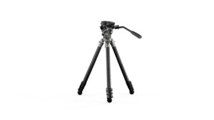 TILTA 75mm Cine Fluid Head with 3-Stage Carbon Fiber Tripod Legs (8KG) - Snow Camo