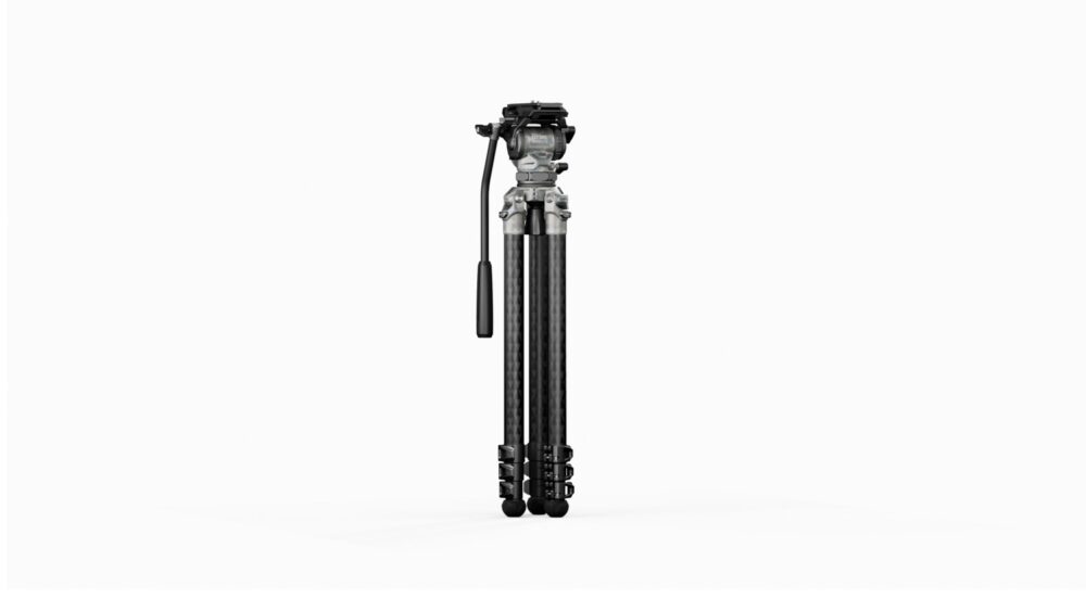 TILTA 75mm Cine Fluid Head with 3-Stage Carbon Fiber Tripod Legs (8KG) - Snow Camo