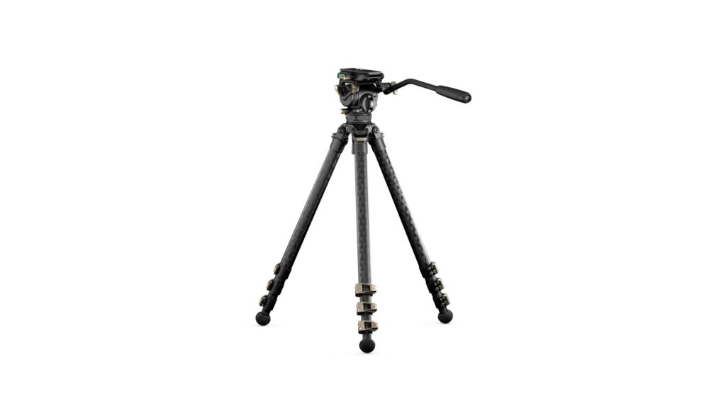 TILTA 75mm Cine Fluid Head with 3-Stage Carbon Fiber Tripod Legs (8KG) - Space Gray