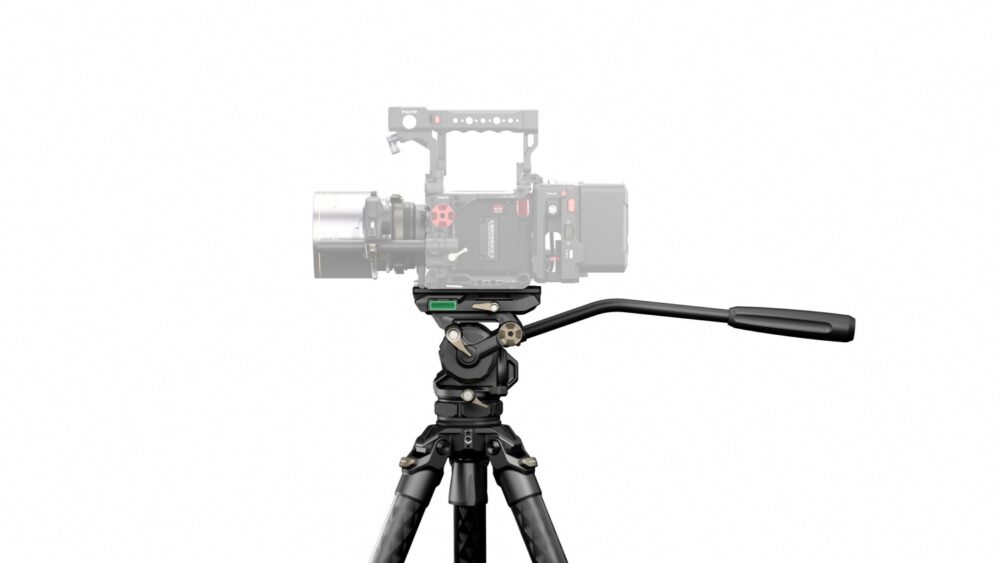 TILTA 75mm Cine Fluid Head with 3-Stage Carbon Fiber Tripod Legs (8KG) - Space Gray