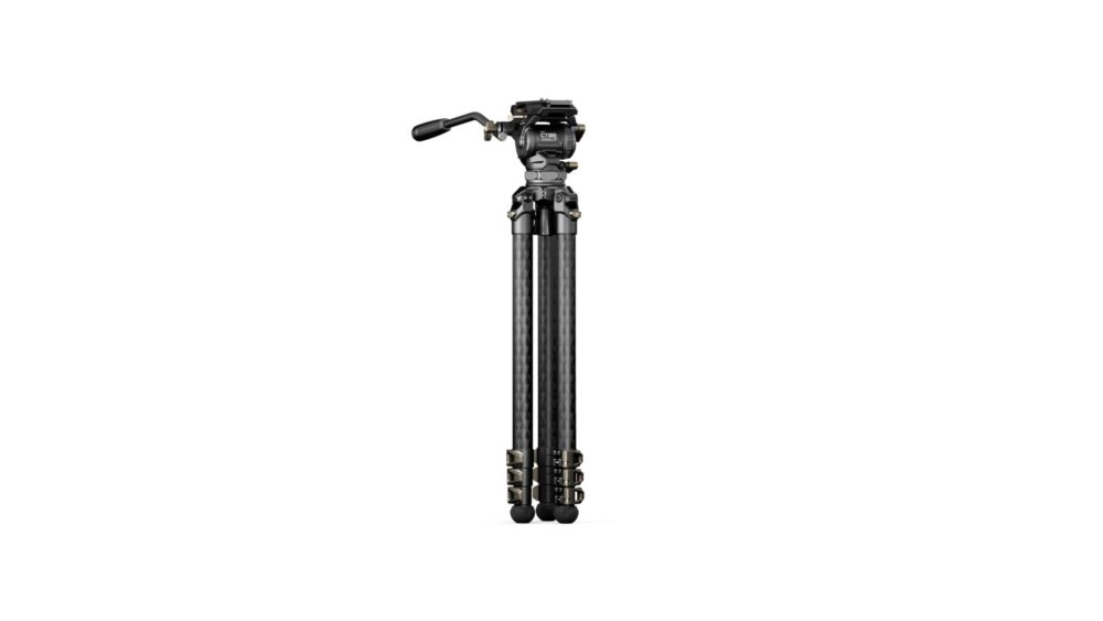 TILTA 75mm Cine Fluid Head with 3-Stage Carbon Fiber Tripod Legs (8KG) - Space Gray