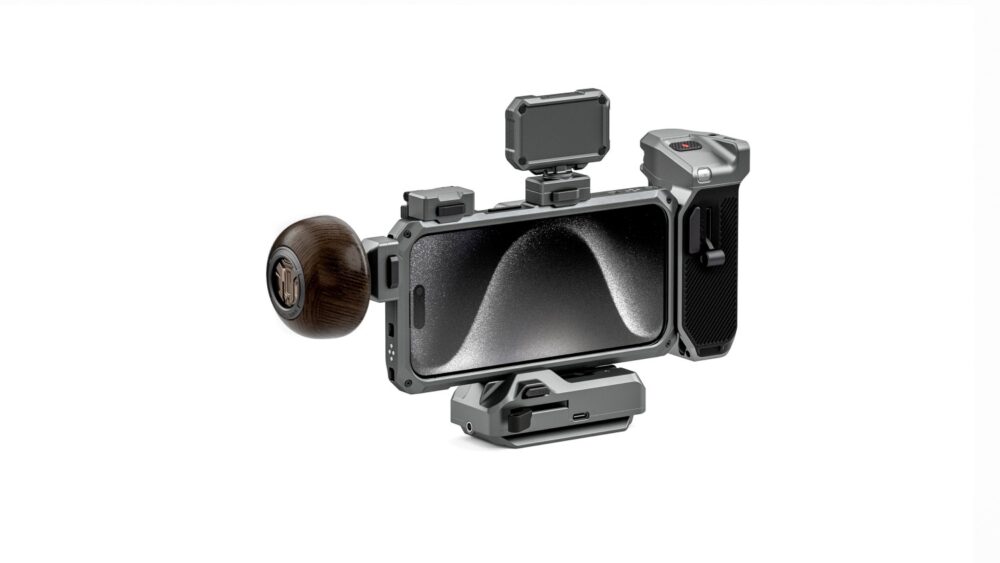 TILTA Khronos iPhone 15 Pro Max Ultimate Kit - Space Gray with battery