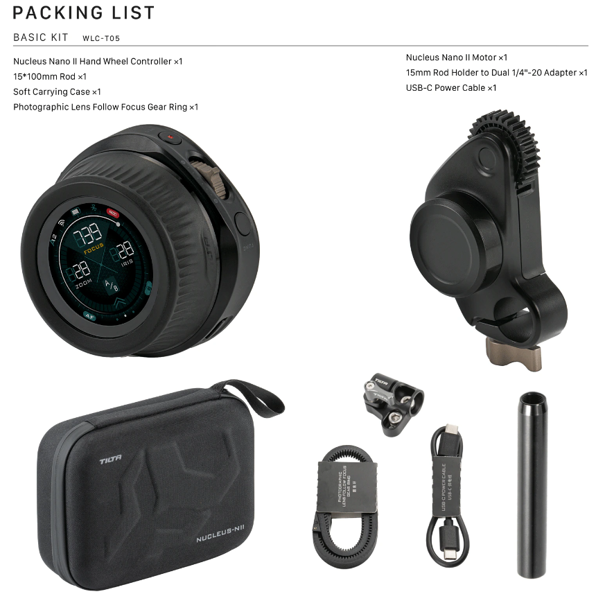 TILTA Nucleus Nano II Wireless Lens Control System