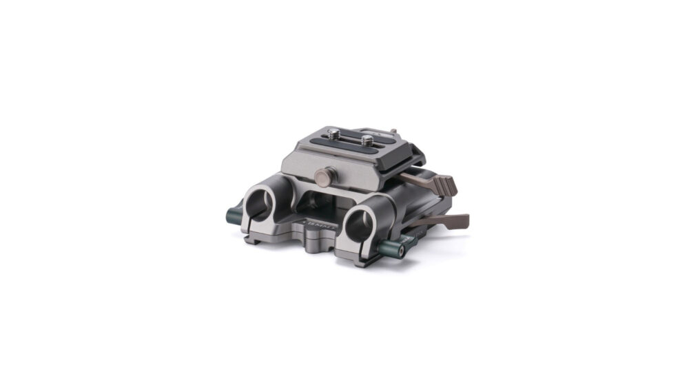 TILTA Arca Height Adjustable 15mm LWS Baseplate - Titanium Gray