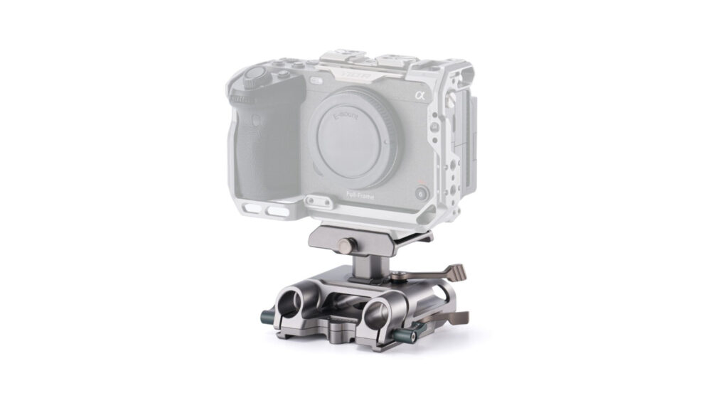 TILTA Arca Height Adjustable 15mm LWS Baseplate - Titanium Gray