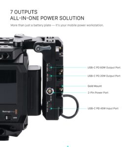 TILTA Foldable Battery Plate for Blackmagic PYXIS 6K/12K - V Mount