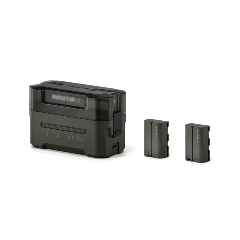 TILTA LP-E6P Charging Station Battery Kit (2 Batteries) - Green