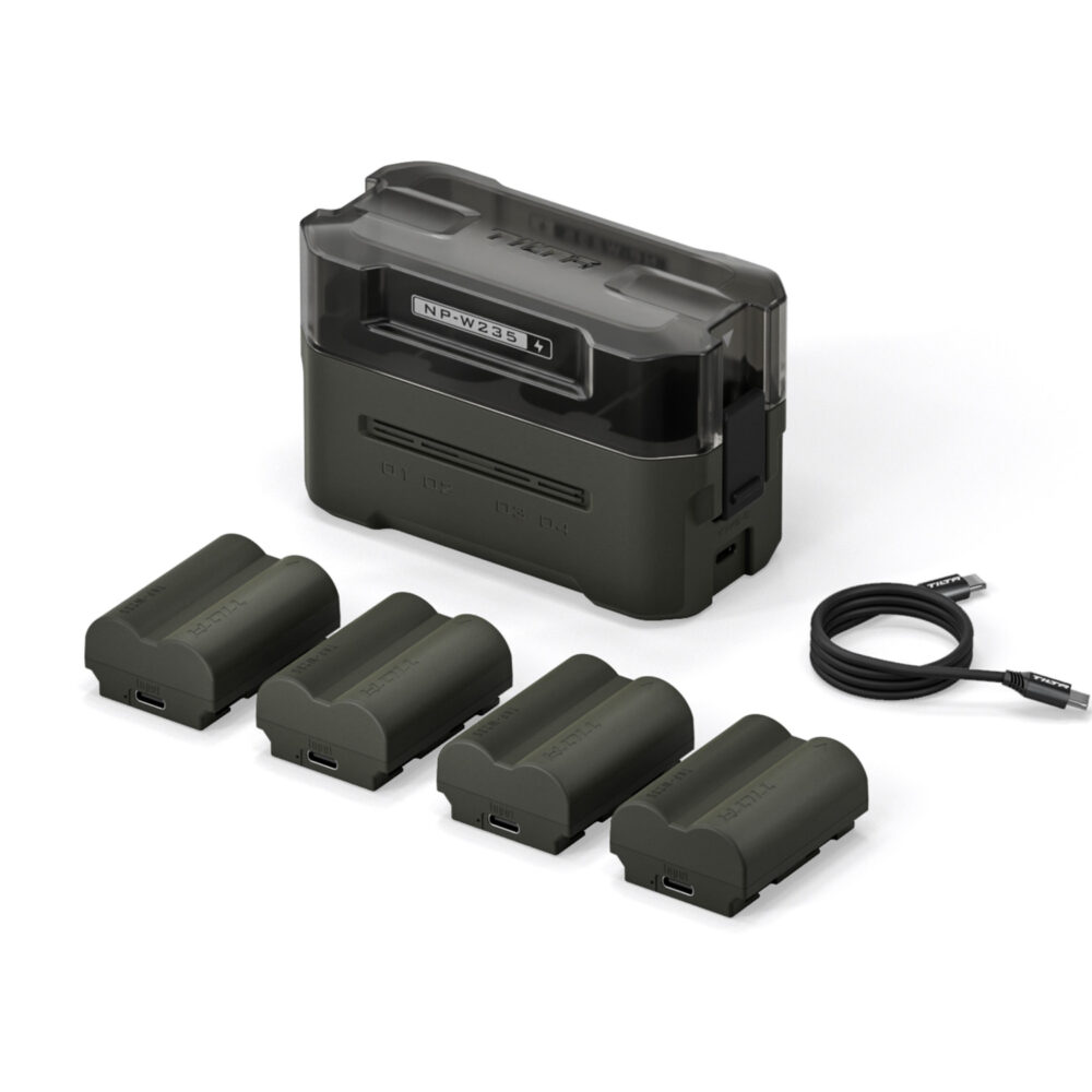 TILTA NP-W235 Charging Station Battery Kit (4 Batteries) - Green