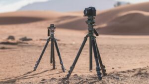 TILTA Tabletop Ball Head with 1-Stage Carbon Fiber Tripod Legs (3KG) - Black