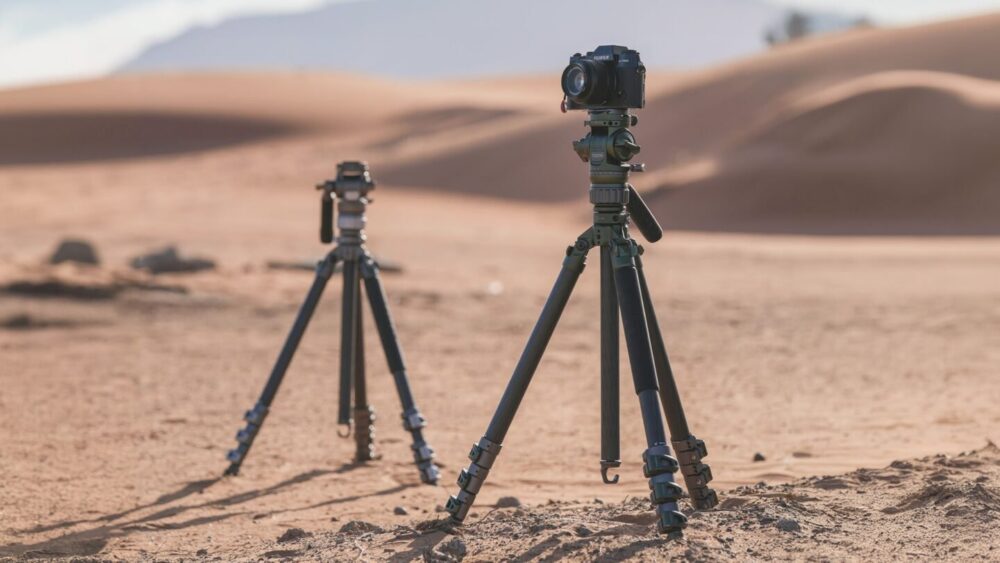 TILTA Tabletop Ball Head with 1-Stage Carbon Fiber Tripod Legs (3KG) - Black