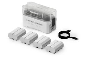 TILTA NP-FZ100 Charging Station Battery Kit (4 Batteries) - Off White