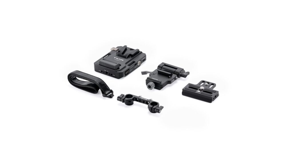 TILTA Mini PD V Mount Battery Plate with Adjustable ARCA Receiver Kit – Black