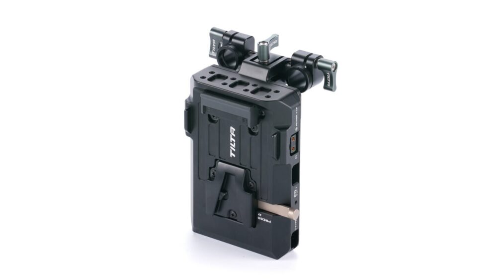 TILTA Mini PD V Mount Battery Plate with Adjustable ARCA Receiver Kit – Black