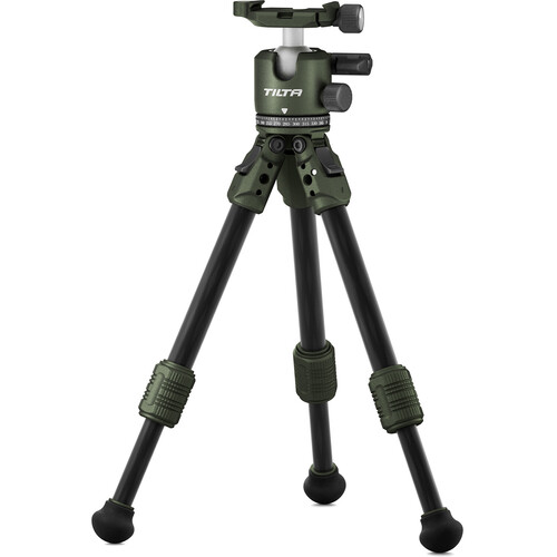 TILTA Tabletop Ball Head with 1-stage Carbon Fiber Legs (3kg) - forest green