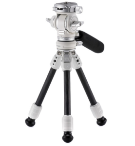 TILTA Tabletop Video Fluid Head with 1-stage Carbon Fiber Legs (3kg) - Snow White