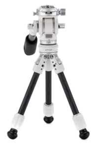 TILTA Tabletop Video Fluid Head with 1-stage Carbon Fiber Legs (3kg) - Snow White