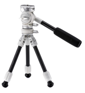 TILTA Tabletop Video Fluid Head with 1-stage Carbon Fiber Legs (3kg) - Snow White