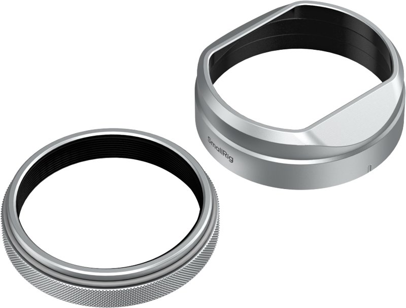 SMALLRIG 5849 Lens Hood for FUJIFILM X100VI / X100V (Silver)