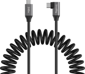 SMALLRIG 5730 USB-C Data Cable Coiled (Straight to Angled)