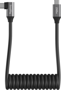 SMALLRIG 5730 USB-C Data Cable Coiled (Straight to Angled)