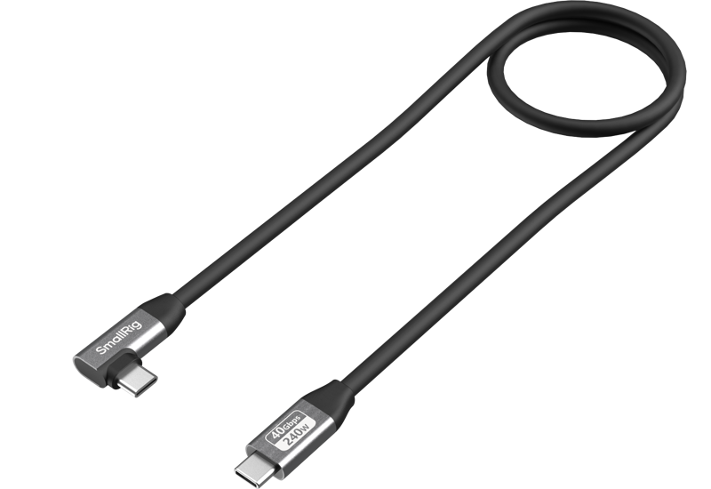 SMALLRIG 5732 USB-C Data Cable (Straight to Angled) 100cm 40Gbps + 240W + 8K