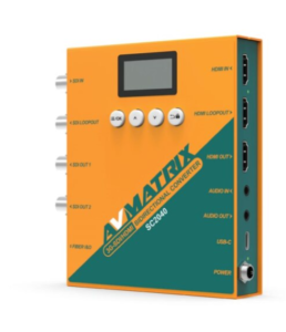AVMATRIX 3G-SDI/ HDMI Bidirectional Scaling Converter With Transceiver SFP Module