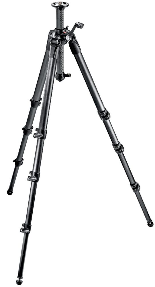 MANFROTTO 057 Carbon Fiber Tripod 4 Sections Geared