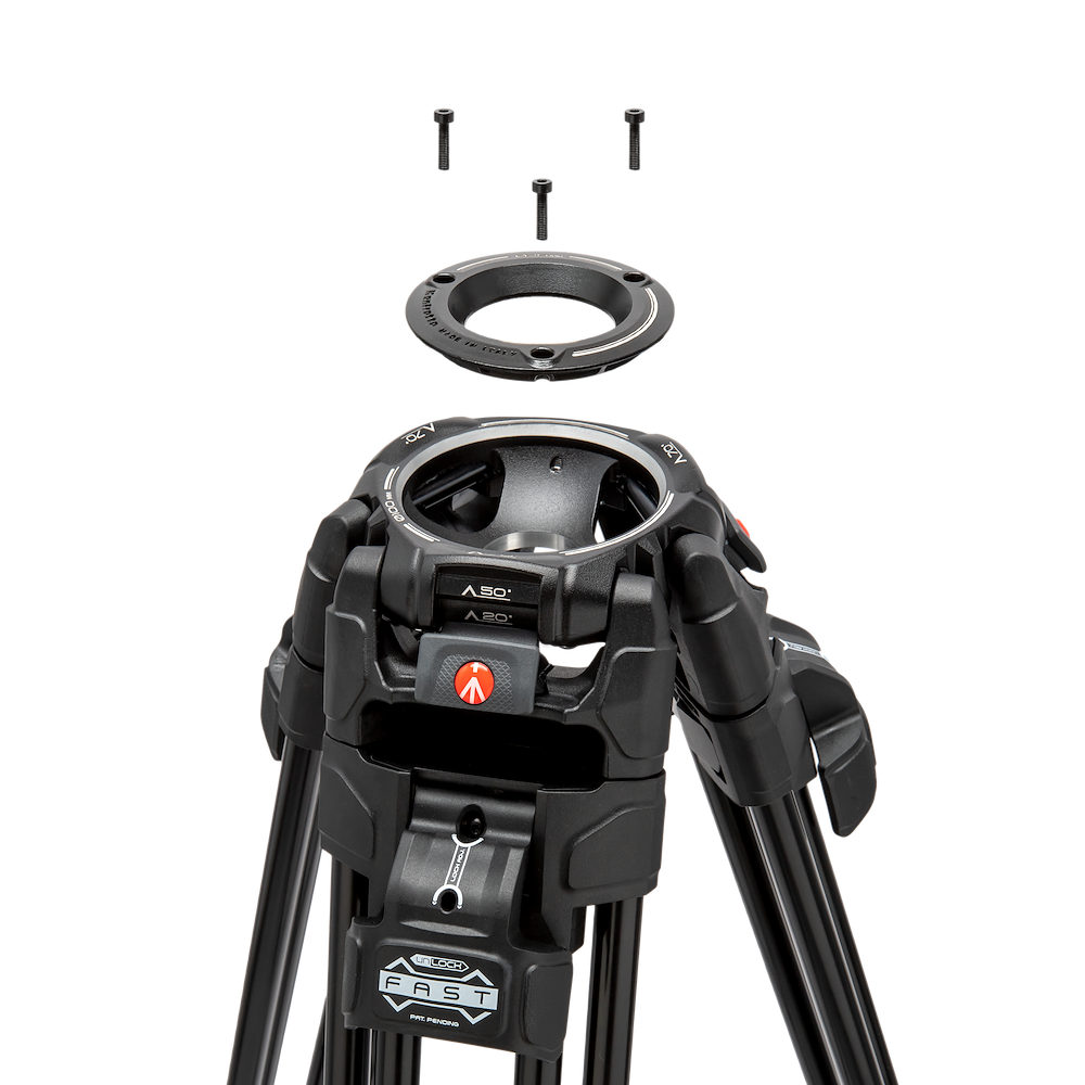 MANFROTTO 509 & Alu Twin Fast 2n1 tripod