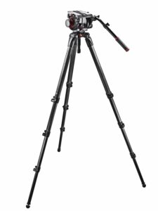 MANFROTTO 509 fluid video head & 536 CF single leg