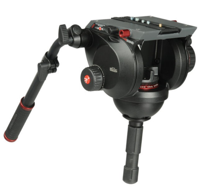 MANFROTTO 509 fluid video head & 536 CF single leg