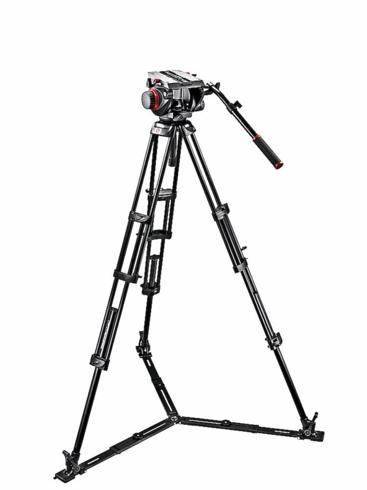 MANFROTTO 509 fluid video head & 545GB alu twin leg tripod
