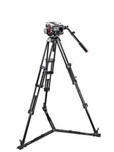 MANFROTTO 509 fluid video head & 545GB alu twin leg tripod