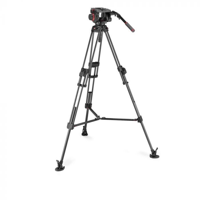MANFROTTO 509 Video Head with 645 Fast Twin Carbon Tripod