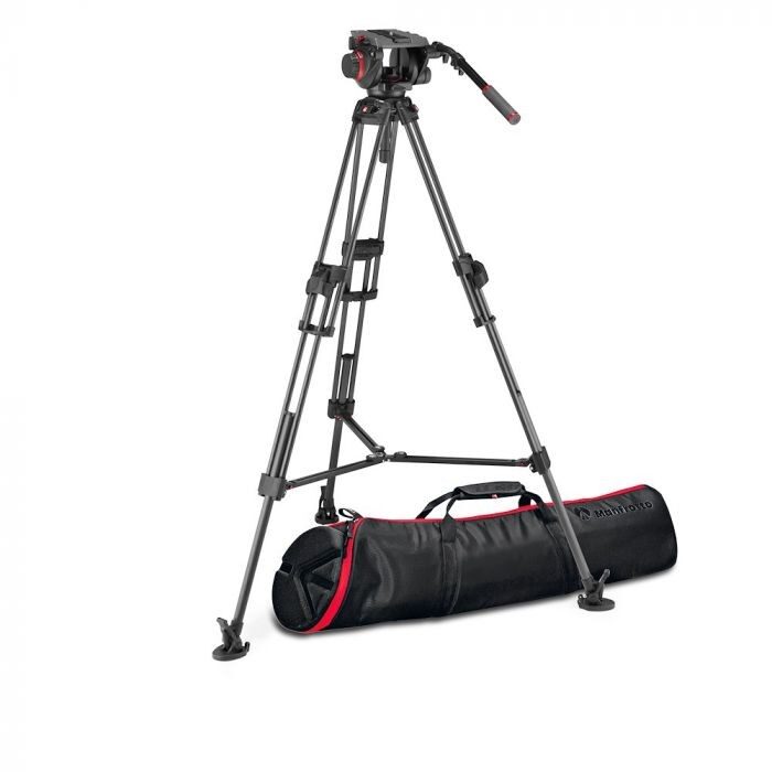 MANFROTTO 509 Video Head with 645 Fast Twin Carbon Tripod